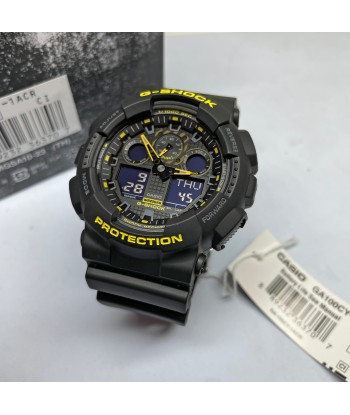 CASIO G-SHOCK GA100CY-1A Black & Caution Yellow Watch À commander