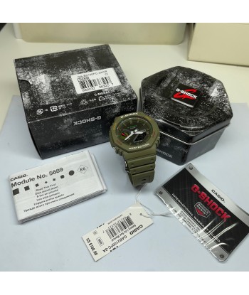 Casio G-Shock Green Multi-Color Solar Bluetooth 2100 CasiOak GAB2100FC-3A Watch Par le système avancé 