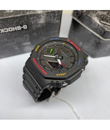 Casio G-Shock Black Multi-Color Solar Bluetooth 2100 CasiOak GAB2100FC-1A Watch Par le système avancé 