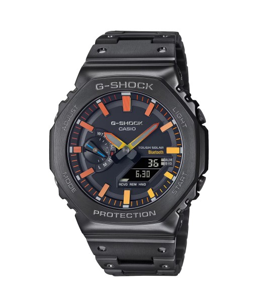 Casio G-Shock Polychromatic Rainbow Black Solar Bluetooth 2100 CasiOak GMB2100BPC-1A brillant des détails fins