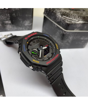 Casio G-Shock Black Multi-Color Solar Bluetooth 2100 CasiOak GAB2100FC-1A Watch Par le système avancé 