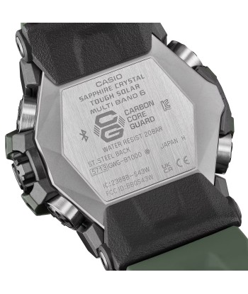 CASIO G-Shock GWGB1000-3A Green Mudmaster Bluetooth Triple Limited Watch paiement sécurisé