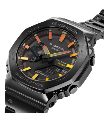 Casio G-Shock Polychromatic Rainbow Black Solar Bluetooth 2100 CasiOak GMB2100BPC-1A brillant des détails fins