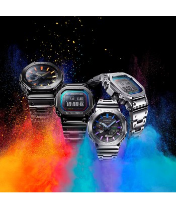 Casio G-Shock Polychromatic Rainbow Steel Solar Bluetooth 2100 CasiOak GMB2100PC-1A s'inspire de l'anatomie humaine