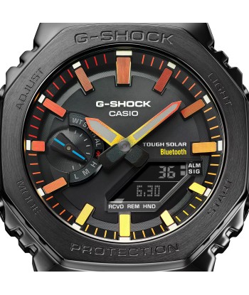 Casio G-Shock Polychromatic Rainbow Black Solar Bluetooth 2100 CasiOak GMB2100BPC-1A brillant des détails fins