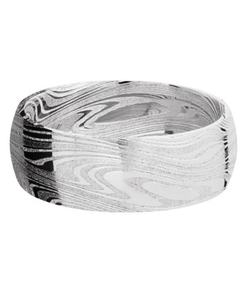 Lashbrook 8MM Damascus Marble Wedding Band À commander