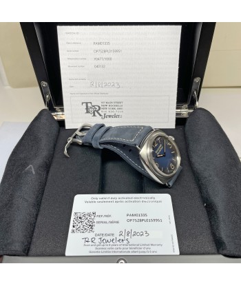 Pre-owned Panerai Radiomir Tre Giorni Blue Suede PAM01335 - 45mm Watch Jusqu'à 80% De Réduction