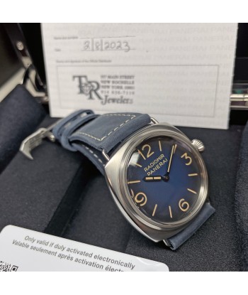 Pre-owned Panerai Radiomir Tre Giorni Blue Suede PAM01335 - 45mm Watch Jusqu'à 80% De Réduction