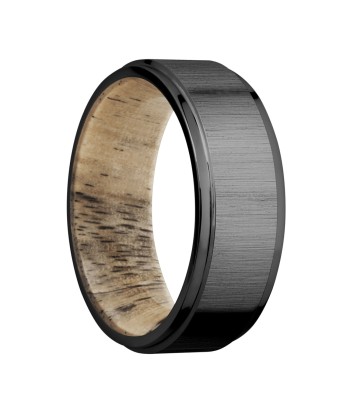 Lashbrook 7MM Zirconium Wedding Band with a Spalted Tamarind Sleeve livraison et retour toujours gratuits