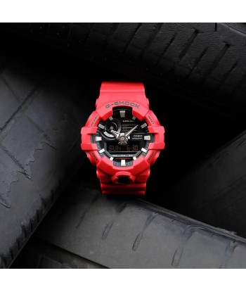 Casio G-Shock Red Black Analog-Digital Mens Watch GA700-4A Voir les baskets