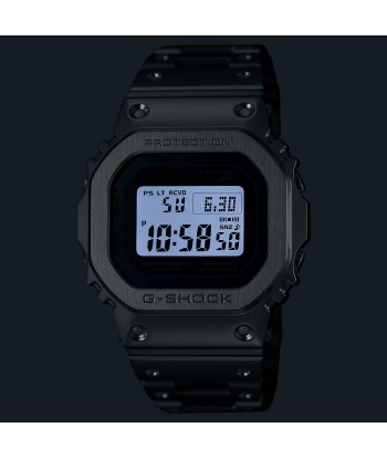 CASIO G-SHOCK GMWB5000PC-1 Bluetooth Polychromatic Rainbow Full Metal Solar Square Watch Steel de technologie