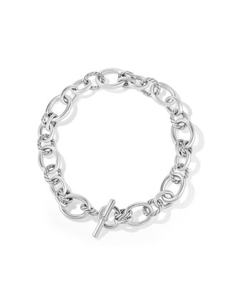 DY Mercer Necklace in Sterling Silver with Pave Diamonds, 19 Inches votre