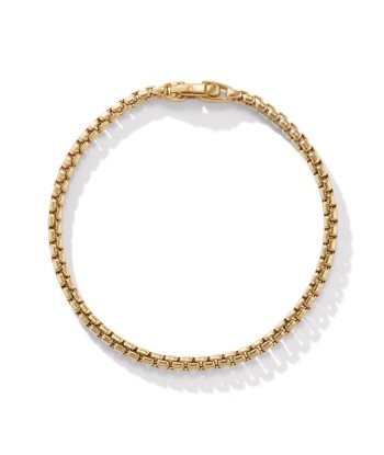 David Yurman Box Chain Bracelet in 18K Yellow Gold, 3.4MM rembourrage situé sous