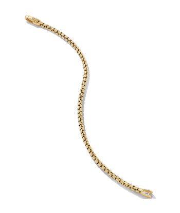 David Yurman Box Chain Bracelet in 18K Yellow Gold, 3.4MM rembourrage situé sous