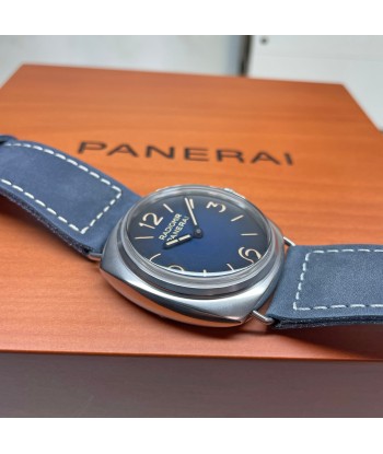 Pre-owned Panerai Radiomir Tre Giorni Blue Suede PAM01335 - 45mm Watch Jusqu'à 80% De Réduction