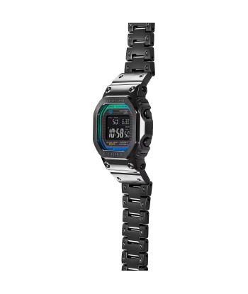 CASIO G-SHOCK GMWB5000BPC-1 Bluetooth Polychromatic Rainbow Full Metal Solar Square Watch Black Paris Déstockage Promo