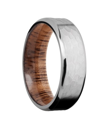 Lashbrook 7MM Titanium Wedding Band with Hardwood Sleeve 50-70% off 