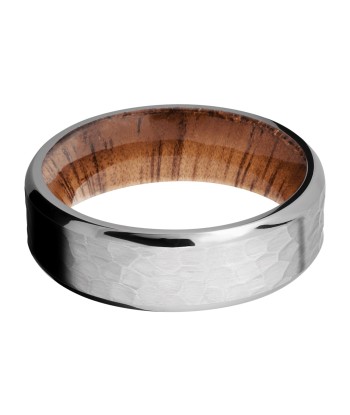 Lashbrook 7MM Titanium Wedding Band with Hardwood Sleeve 50-70% off 