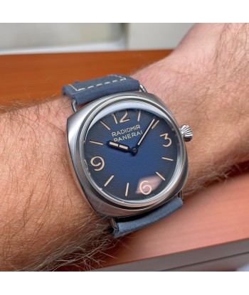 Pre-owned Panerai Radiomir Tre Giorni Blue Suede PAM01335 - 45mm Watch Jusqu'à 80% De Réduction