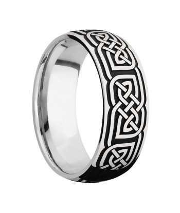 Lashbrook 8MM Cobalt Chrome Wedding Band with a Celtic Design en ligne