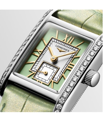 Longines Mini DolceVita Quartz Green Diamond Watch 21.5x29MM L5.200.0.05.2 plus qu'un jeu 