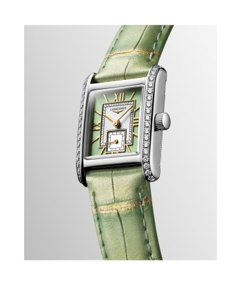 Longines Mini DolceVita Quartz Green Diamond Watch 21.5x29MM L5.200.0.05.2 plus qu'un jeu 