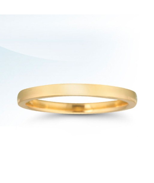 14k Yellow Gold 2MM Low Dome Band l'évolution des habitudes 