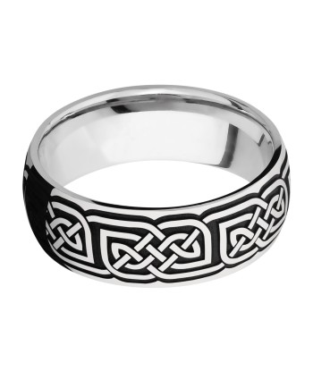 Lashbrook 8MM Cobalt Chrome Wedding Band with a Celtic Design en ligne