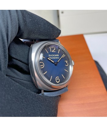 Pre-owned Panerai Radiomir Tre Giorni Blue Suede PAM01335 - 45mm Watch Jusqu'à 80% De Réduction