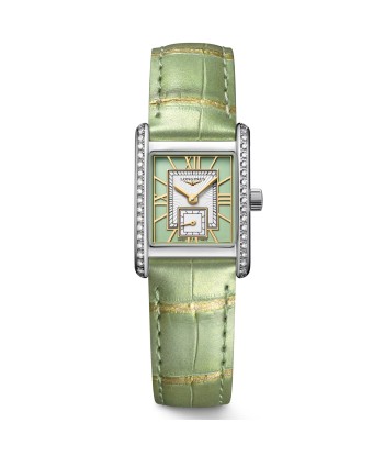 Longines Mini DolceVita Quartz Green Diamond Watch 21.5x29MM L5.200.0.05.2 plus qu'un jeu 