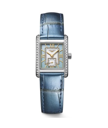 Longines Mini DolceVita Quartz Blue Diamond Watch 21.5x29MM L5.200.0.95.2 Paris Déstockage Promo