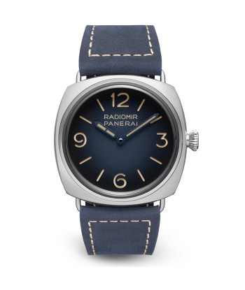 Pre-owned Panerai Radiomir Tre Giorni Blue Suede PAM01335 - 45mm Watch Jusqu'à 80% De Réduction