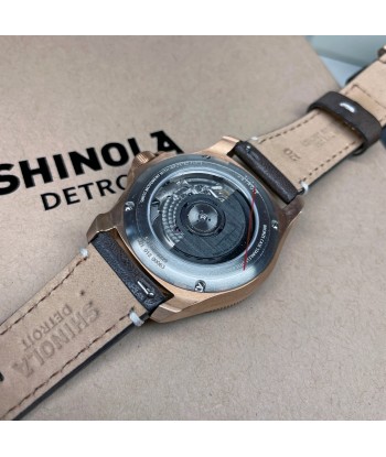 Shinola 40MM Bronze Monster GMT Set Automatic Brown Dial Extra NATO Strap Watch S0120273328 À commander