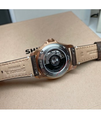 Shinola 40MM Bronze Monster GMT Set Automatic Brown Dial Extra NATO Strap Watch S0120273328 À commander