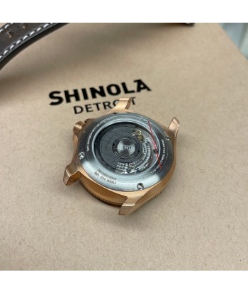 Shinola 40MM Bronze Monster GMT Set Automatic Brown Dial Extra NATO Strap Watch S0120273328 À commander