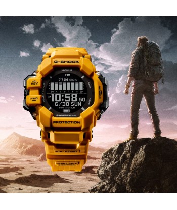 CASIO G-Shock GPS Rangeman Heart Rate Solar Yellow Watch GPRH1000-9 de l' environnement