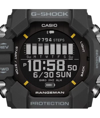 CASIO G-Shock GPS Rangeman Heart Rate Solar Watch GPRH1000-1 les ctes