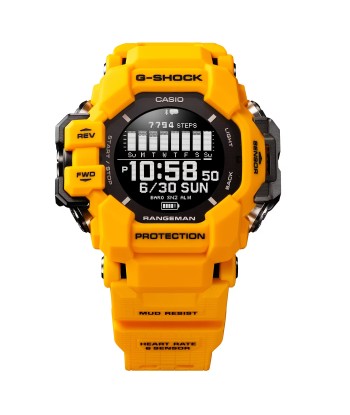 CASIO G-Shock GPS Rangeman Heart Rate Solar Yellow Watch GPRH1000-9 de l' environnement