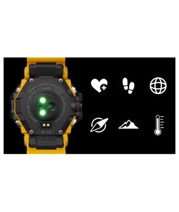 CASIO G-Shock GPS Rangeman Heart Rate Solar Yellow Watch GPRH1000-9 de l' environnement