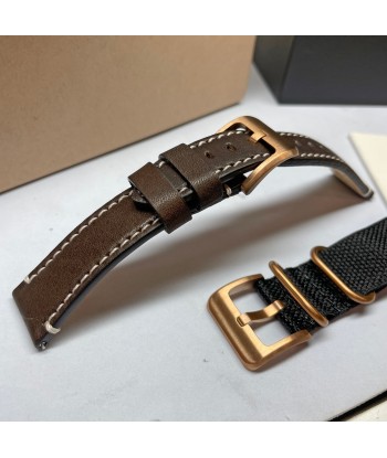 Shinola 40MM Bronze Monster GMT Set Automatic Brown Dial Extra NATO Strap Watch S0120273328 À commander