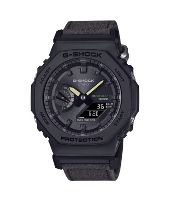 Casio G-Shock Black Natural Textile Solar Bluetooth CasiOak GAB2100CT-1A5 Watch les muscles