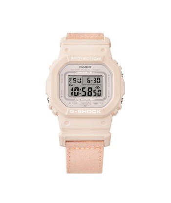 Casio G-Shock Peach Pink Canvas Womens Watch GMDS5600CT-4 la chaussure