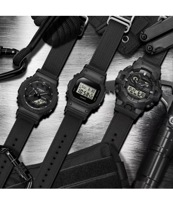 CASIO G-SHOCK DW5600BCE-1 Utility Black w/ Cordura Eco Band Watch en ligne