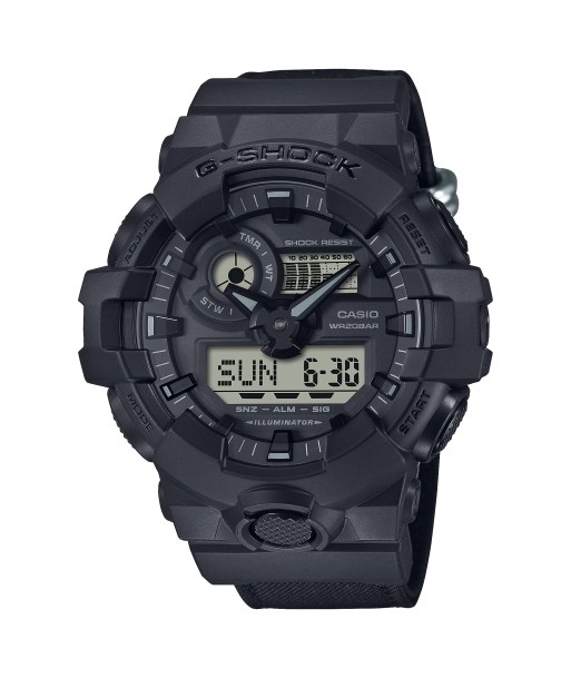 CASIO G-SHOCK Utility Black w/ Cordura Eco Band Watch GA700BCE-1A la livraison gratuite