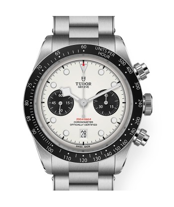 Pre-owned Tudor Black Bay White Chronograph 41mm Steel Watch M79360N-0002 Fin de série