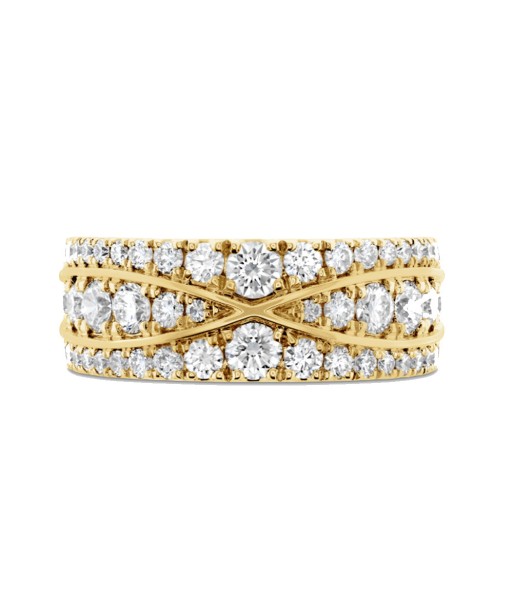 Memoire 18K Yellow Gold Harper Embossed Right Hand Ring sur le site 