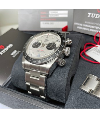 Pre-owned Tudor Black Bay White Chronograph 41mm Steel Watch M79360N-0002 Fin de série