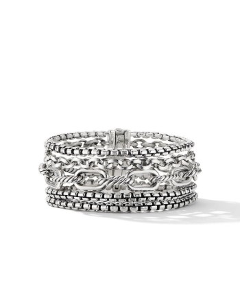 David Yurman Multi Row Chain Bracelet in Sterling Silver, 29mm Comment ça marche