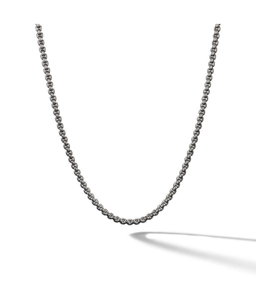 DY Box Chain Necklace in Grey Titanium, 2.7mm sélection de produits