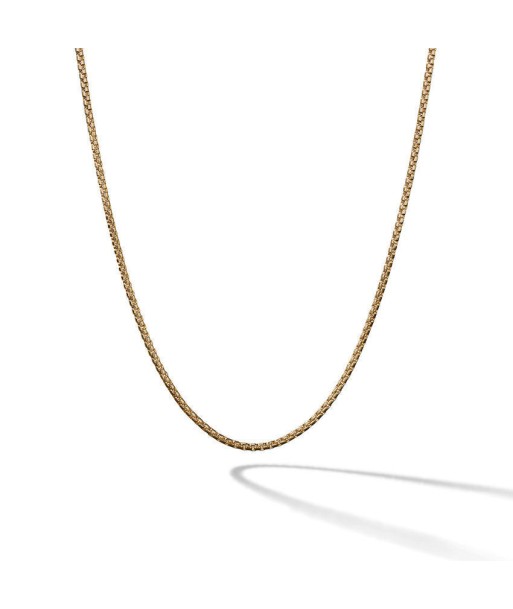 David Yurman Box Chain Necklace in 18K Yellow Gold, 1.7mm des créatures d'habitude